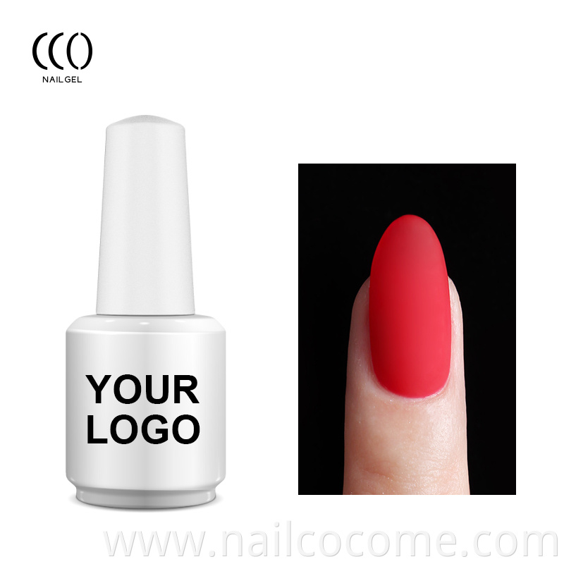 CCO private label soak off led uv HEMA FREE matte top coat gel polish